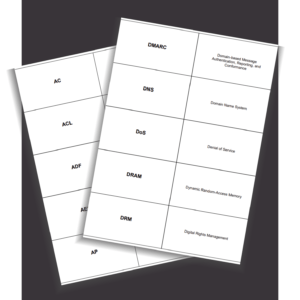 product photo of flashcards