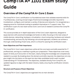 CompTIA A+ 1101 Study Guide